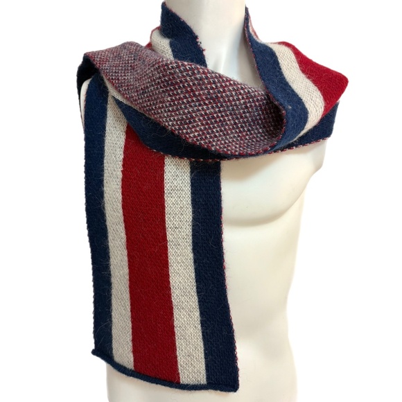 Kidka Iceland Wool Scarf 🇮🇸– Icelandic Flag Pattern – New w/ Tags - Picture 1 of 15